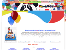 Tablet Screenshot of fiestasinfantiles.com.mx